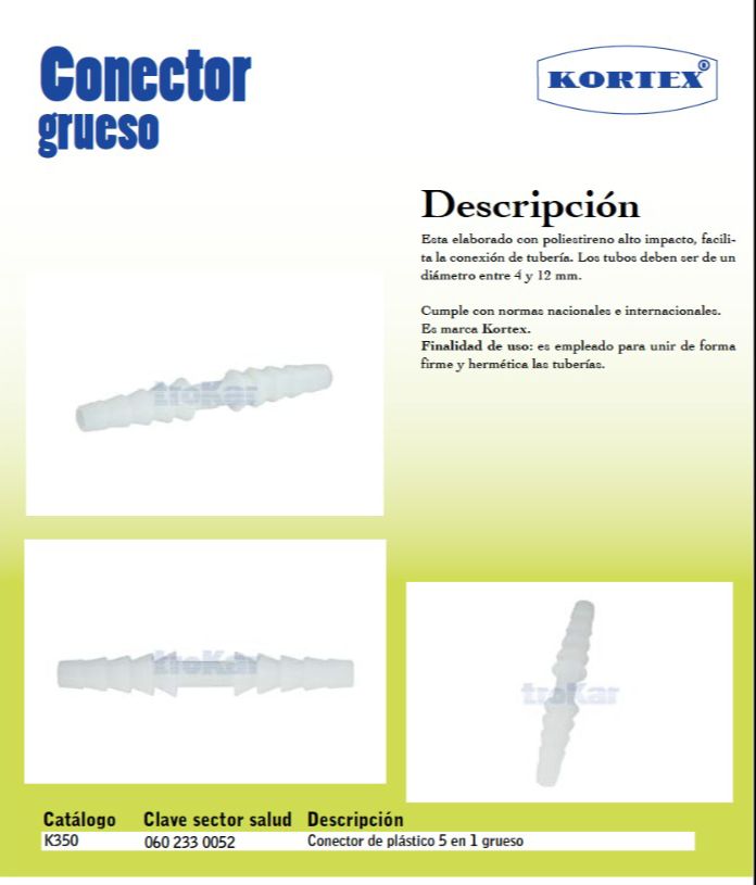 Conector plástico tipo Sim´s delgado. (Conector Sims)