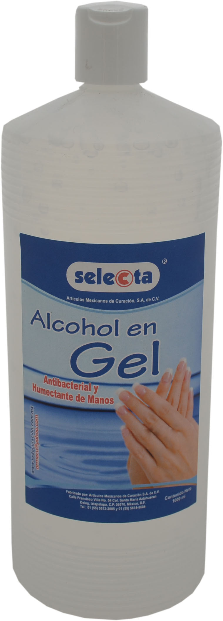 Alcohol en Gel Antibacterial para Manos Selecta® - Desinfección Instantánea con Suavidad