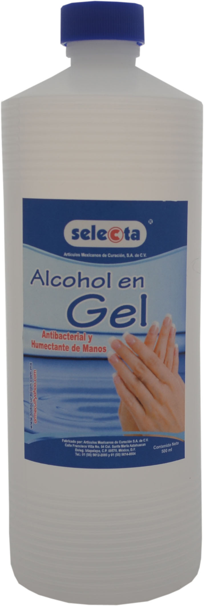 Alcohol en Gel Antibacterial para Manos Selecta® - Desinfección Instantánea con Suavidad