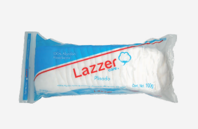 Algodón plisado 100 GRS, paquete con 84 piezas