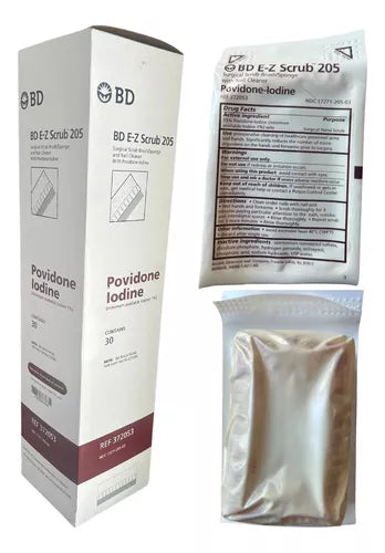 CEPILLO QUIRÚRGICO CON ISODINE AL 5%