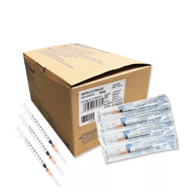 Jeringa Para Tuberculina Nipro 1ml C/aguja 25gx16mm