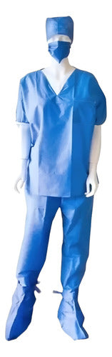 KIT CIRUJANO SMS AZUL ESTERIL PAQUETE C/10 PIEZAS