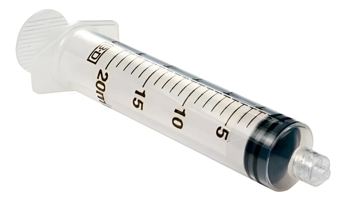 Jeringa desechable sin aguja 20 ml