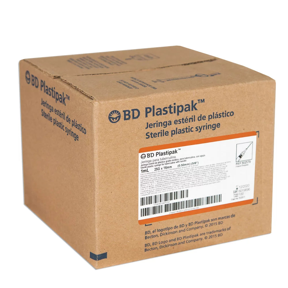 Jeringa desechable 1 ml 25G x 16 mm