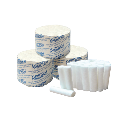 Rollo de algodón dental liso bolsa con 1000 piezas