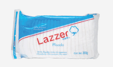 Algodón plisado 200 GRS, paquete con 48 piezas