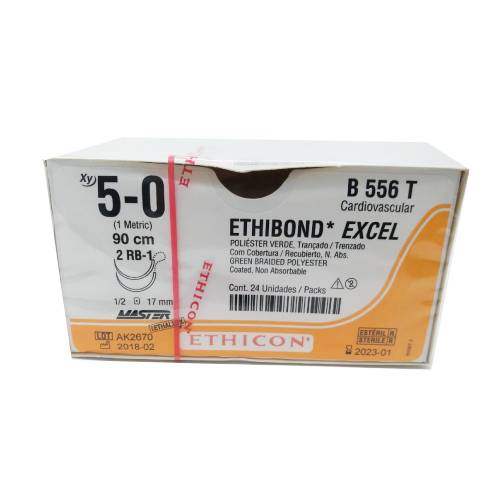 SUTURA ETHIBOND 5/0 AG RB-1 D/A AHUS C/24