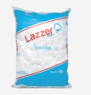 Algodón Torunda 500 GRS paquete con 20 piezas