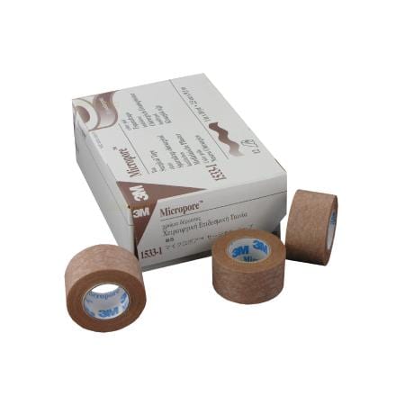 Cinta microporosa de papel color carne 1"