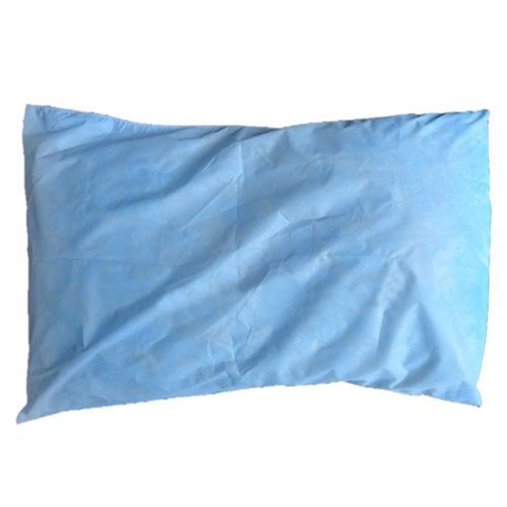 Funda para almohada en tela SMS 35g azul 50 x 75 cm paquete con 10