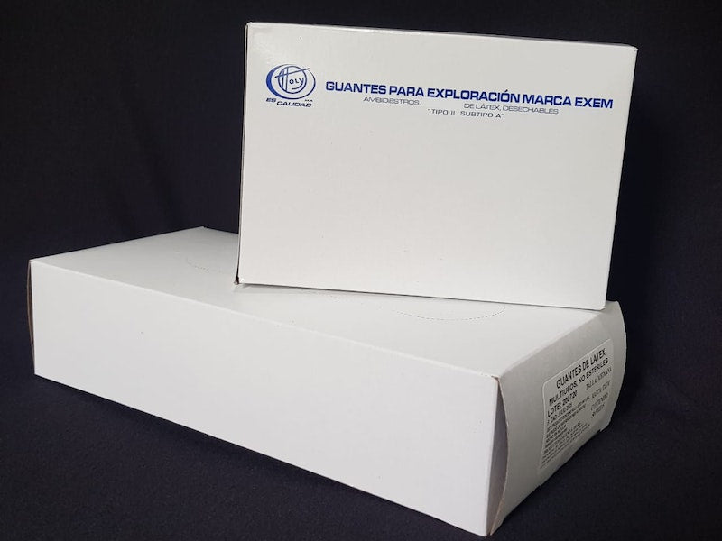 Guantes para exploración marca Holy / Galeno no estériles de látex