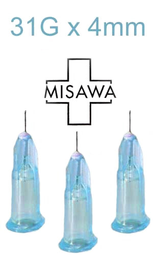 Agujas para Mesoterapia MISAWA 31G x 4 mm