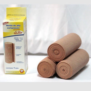 Venda elástica de alta compresión 15 cm x 5m Elastomedic 1 pz.