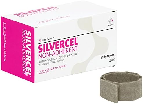 Silvercel no-adherente 2.5 x 30 cm Caja c/5 pz