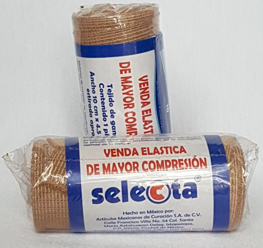Venda elastica de alta compresión 15 cm x 5 m calidad Tensolastic