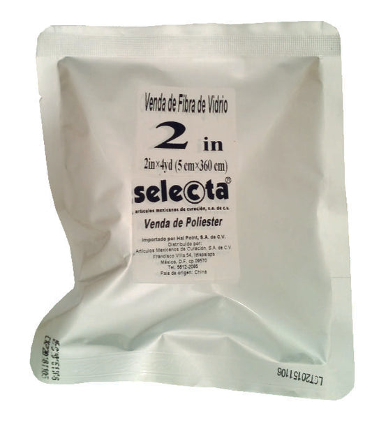 Venda de Poliéster Selecta® - Inmovilización Ligera y de Alta Resistencia (Bolsa con 6 piezas)