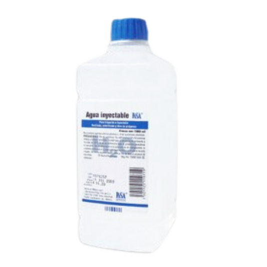 Agua inyectable 1000 ml