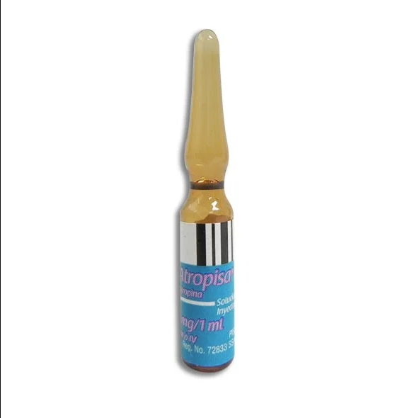 Atropina (marcas Atropisa, Amixteria u otra)  ampolletas 1 mg / 1 ml