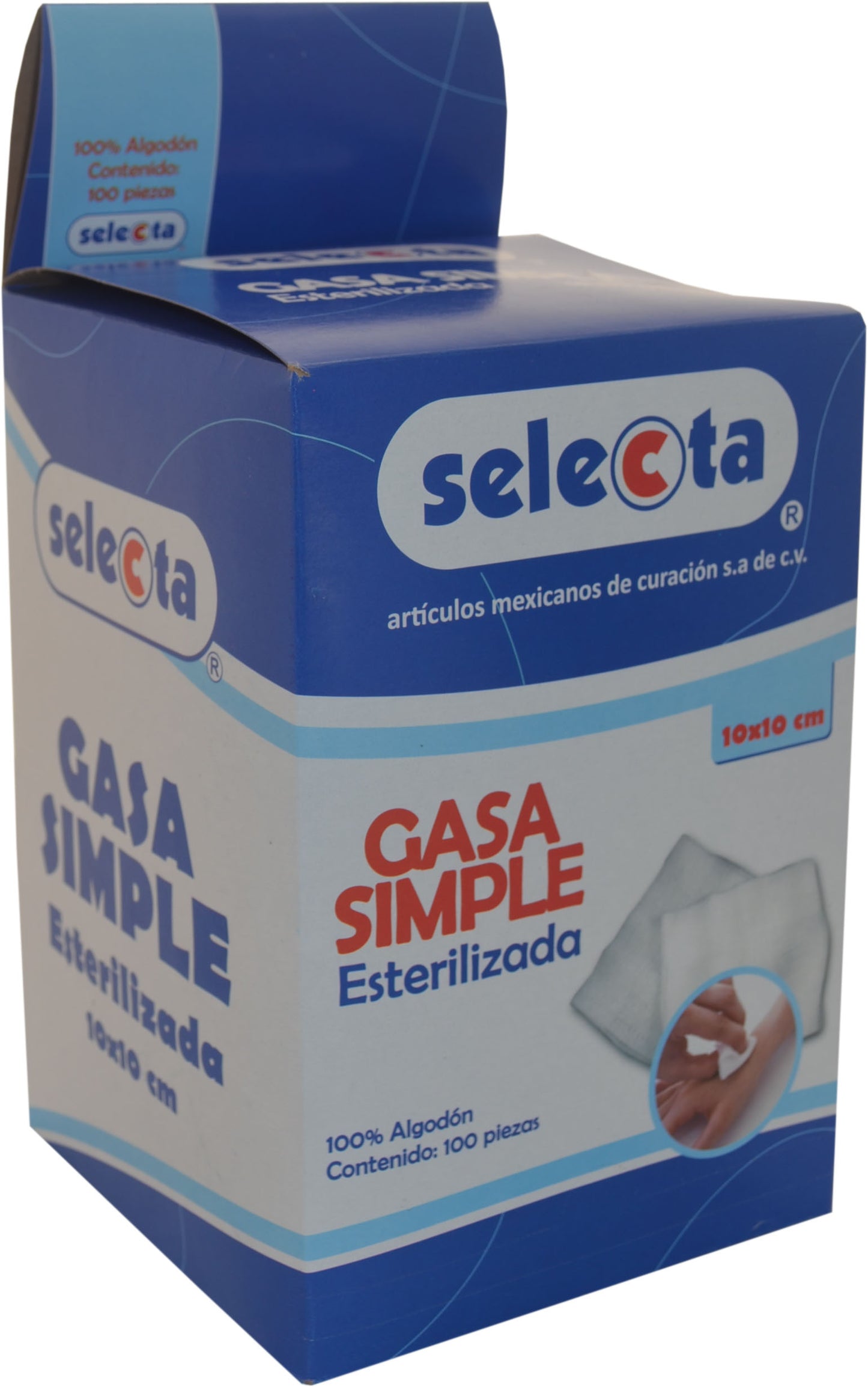 Gasa Estéril Selecta® - Absorción y Suavidad para Cuidado de Heridas Críticas- 8 capas.