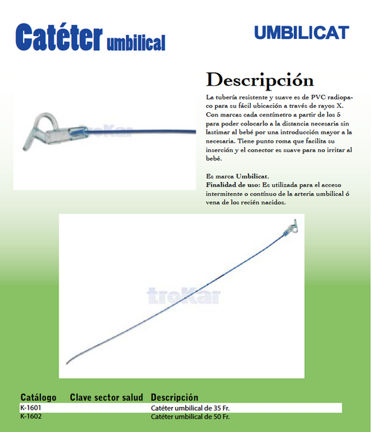 Catéter umbilical