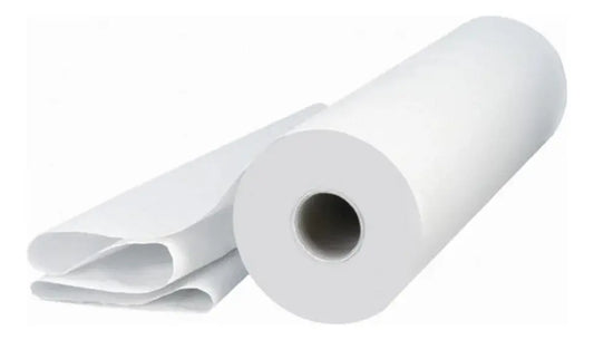 Rollo de Sábana Médica Desechable (60 cm x 50 m) – Blanco