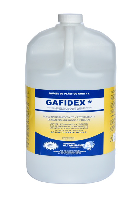 Gafidex solución para esterilización en frio.