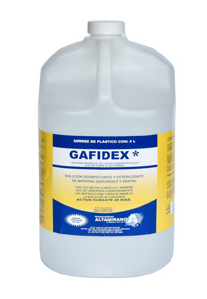 Gafidex solución para esterilización en frio.