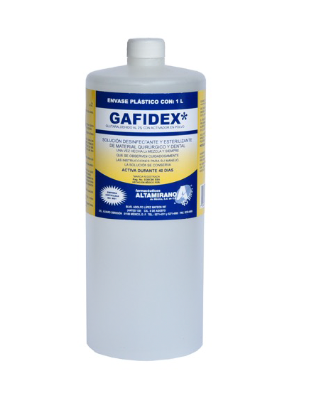 Gafidex solución para esterilización en frio.