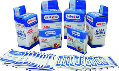 Gasa Estéril Selecta® - Absorción y Suavidad para Cuidado de Heridas Críticas- 8 capas.