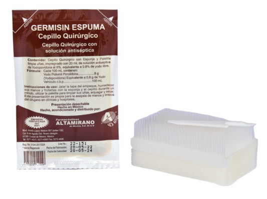 Germisin Espuma Cepillo Quirúrgico 20g (Yodopovidona Cepillo Quirúrgico)