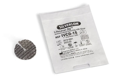 Silverlon LifeSaver Catheter Dressings. Apósito para cateter Silverlon Life Saver.