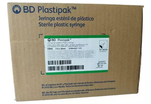Jeringa desechable 10 ml 21G x 32 mm