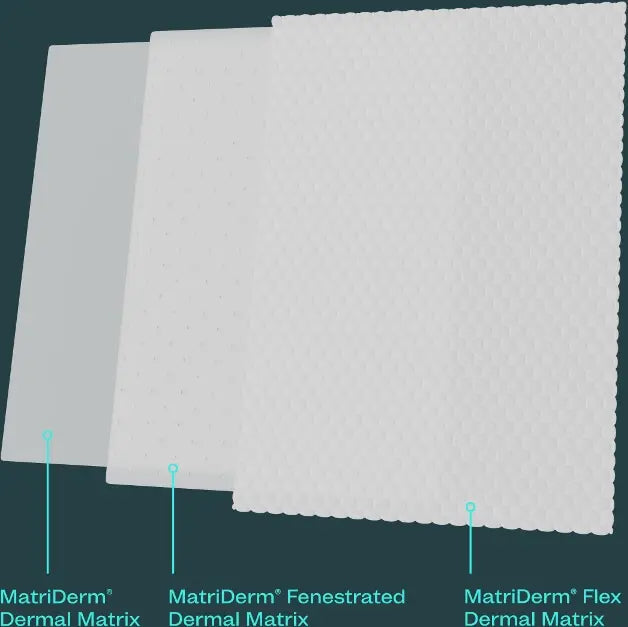 MatriDerm Matriz de Dermis Artificial. MatriDerm Dermal Matrix.