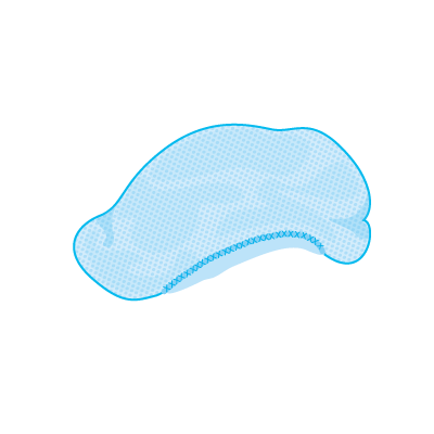 Gorro para Paciente bolsa con 100 piezas. Colores azul o blanco.