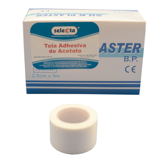 Tela Adhesiva de Acetato Selecta® - Fijación Segura y Respirable para Vendajes