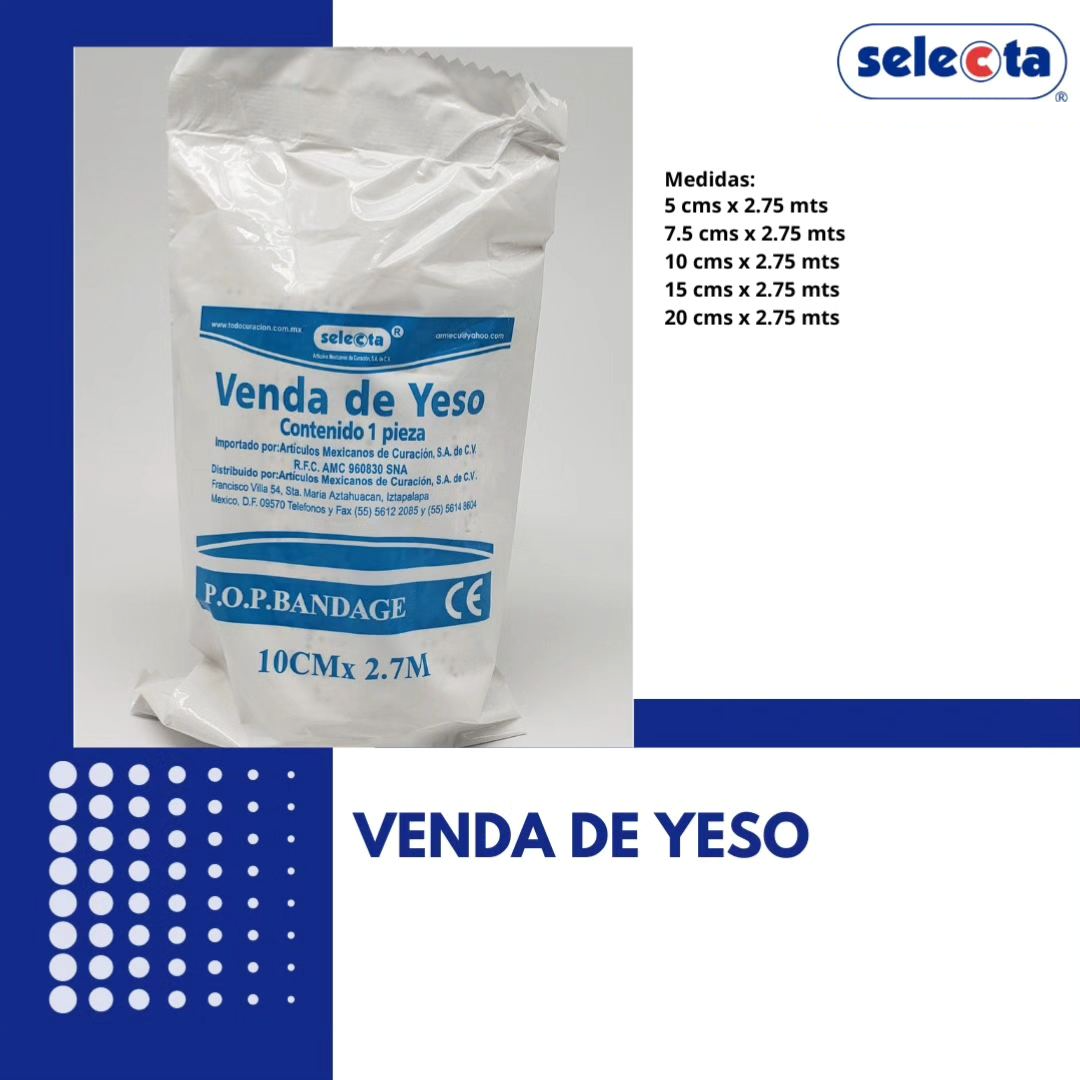 Venda de Yeso Selecta® - Inmovilización Confiable y de Alto Moldeado