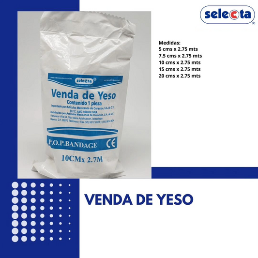 Venda de Yeso Selecta® - Inmovilización Confiable y de Alto Moldeado