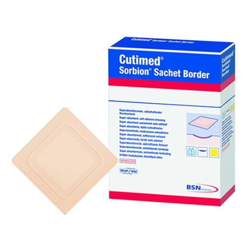 Cutimed Sorbion Sachet Border 10 cm x 10 cm