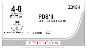 POLIDIOXANONA VIOLETA 4-0 LONG. 70 CM AGUJA SH (26 MM) 1/2 CIRCULO