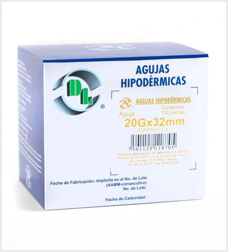 Aguja hipodérmica 20G 32 mm