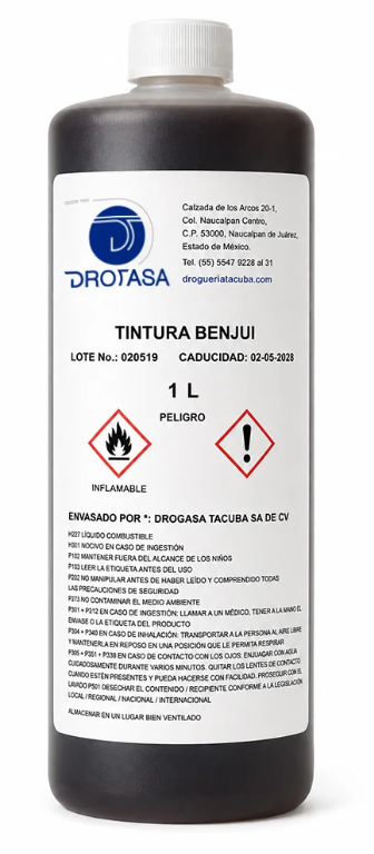 Tintura de Benjuí 20% 1L