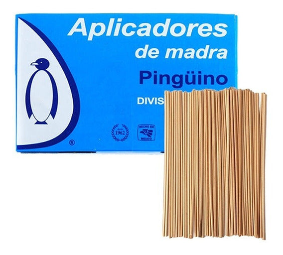 Aplicador de madera sin algodón