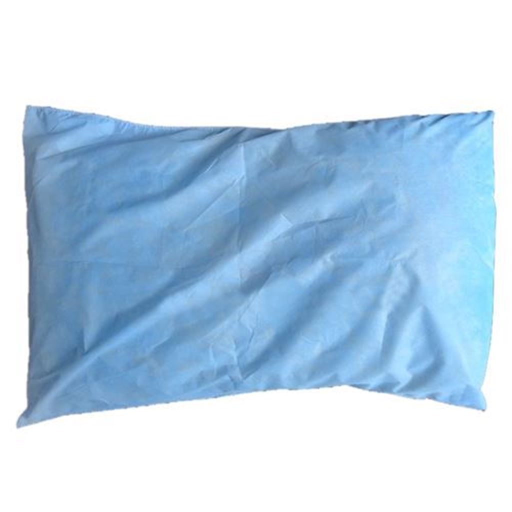 Funda para almohada en tela SMS 35g azul 50 x 75 cm paquete con 10 piezas