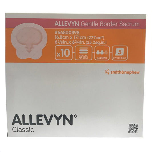 Allevyn Gentle Border Sacrum 16.8 x 17.1 cm.