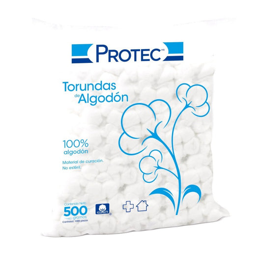 Torunda de algodón 500 gr (1000 pz)